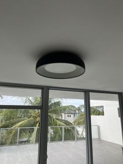 Kuzco Lighting Beacon Flush Mounts Black (2 Available)