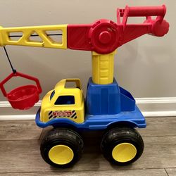 Large 18” Rare HTF Vintage 90s Hasbro Tonka Crane Truck