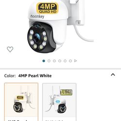 360 ° Pan Tilt Wired Cameras for Home Security Surveillance , Adaptive Lighting , Custom Zone , Adjustable Siren & Spotlights , Motion Sensor , 8X Zoo