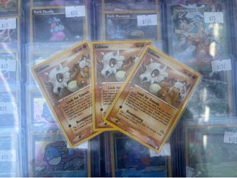Cubone lot 3 EX Team Rocket Returns set