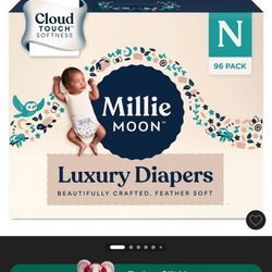 FREE Millie Moon newborn Diapers Unboxed 