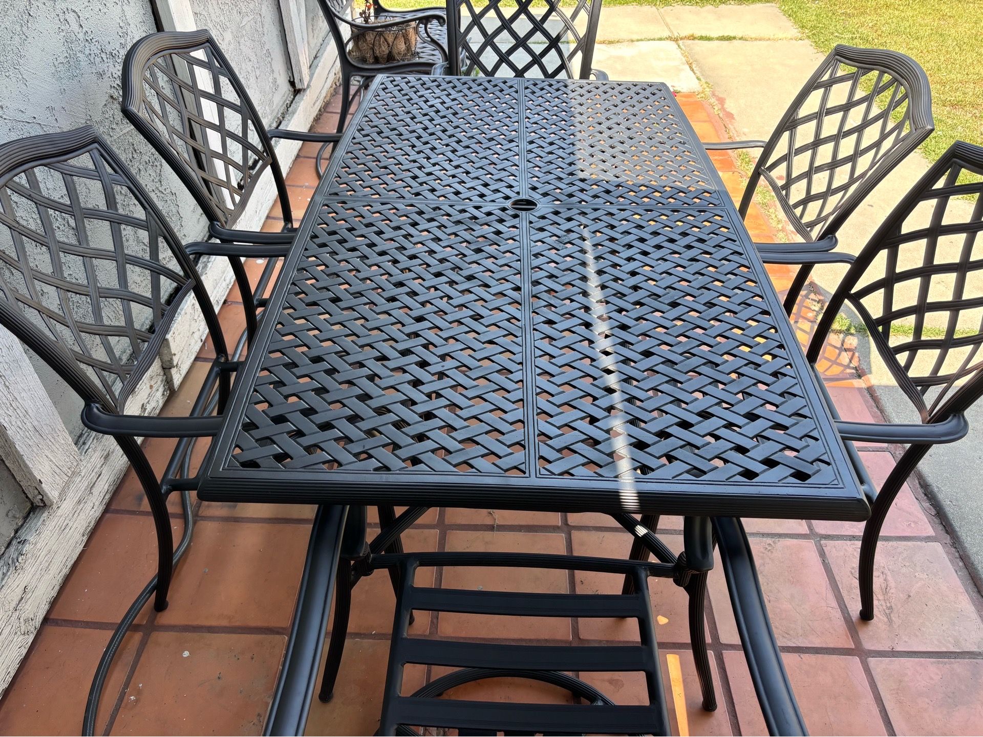 Patio table set