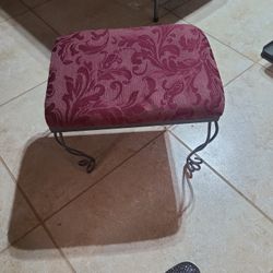 Foot Stool Burgundy 
