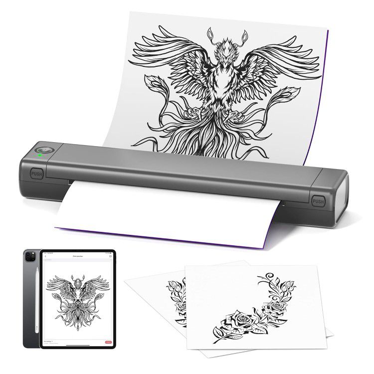 Tattoo Stencil Printer Portable Bluetooth Thermal M08F