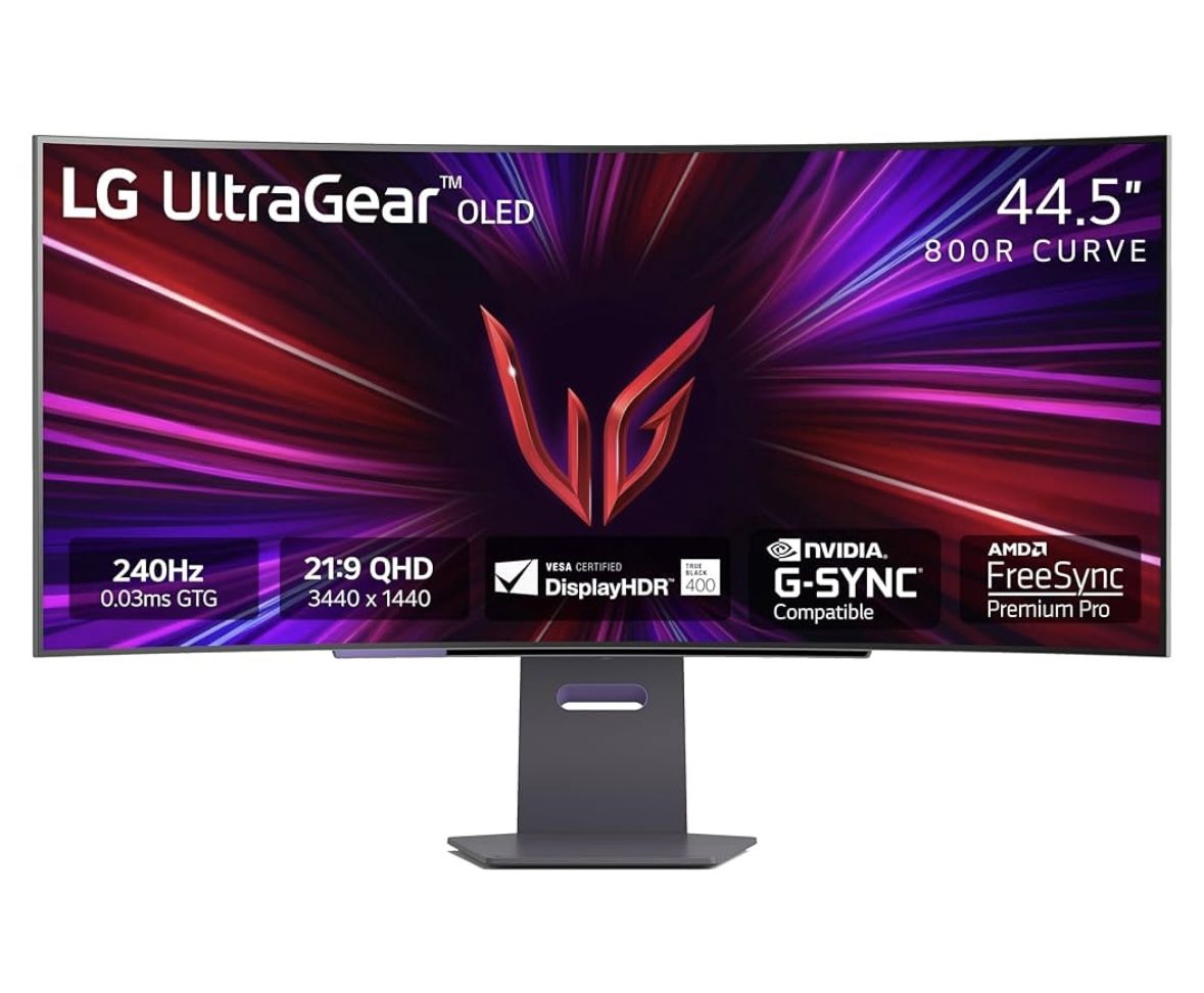 LG 45 Inch OLED Curved Ultrawide 45GS95QE - 240hz 3440x1(contact info removed)nits Peak Brightness