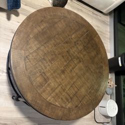 Rustic Solid wood And iron Coffee Table 