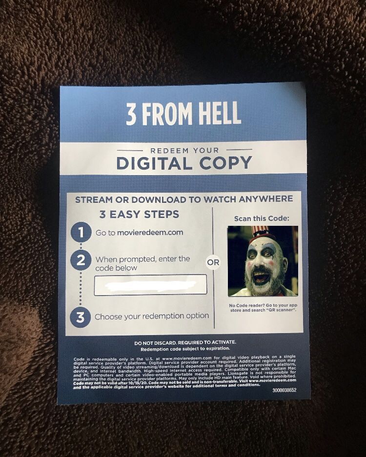 Digital Copy 3 From Hell