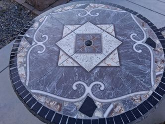 Complete concrete patio set