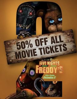 50% Off All Movie Tickets