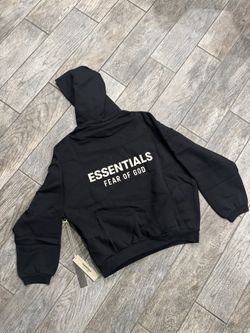 Essentials Fear Of God Hoodie Black