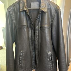All Saints Lark  Leather Jacket Size L