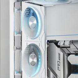 White Phanteks D30 ARGB 120mm PC Fans (4 Pack) - 3 Reverse Intake + 1 Exhaust