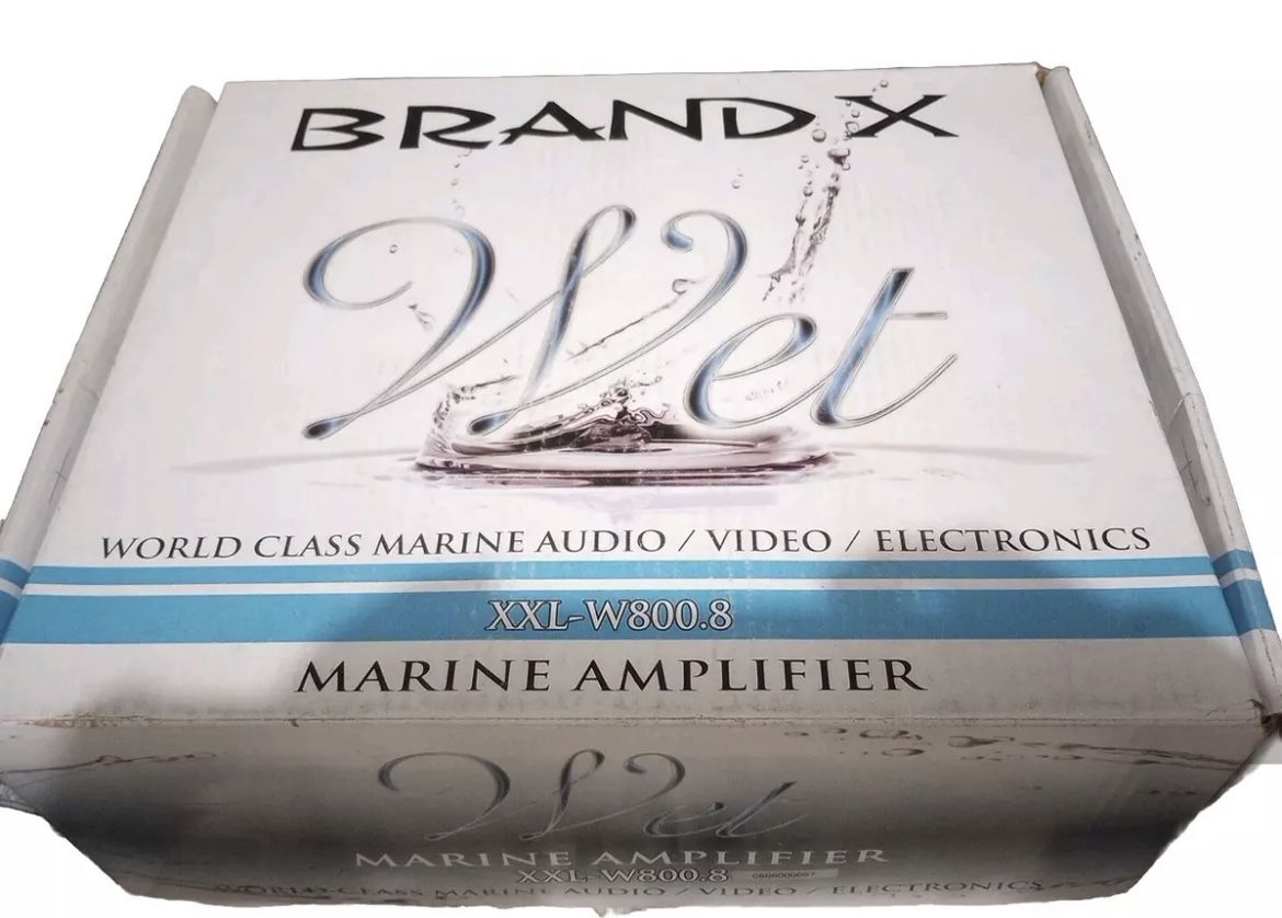 Brand-X XXLW8008 816-Watt 8-Channel Marine Hybrid Full Range Amplifier