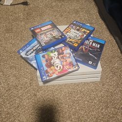 Ps4 Pro With 5 Games