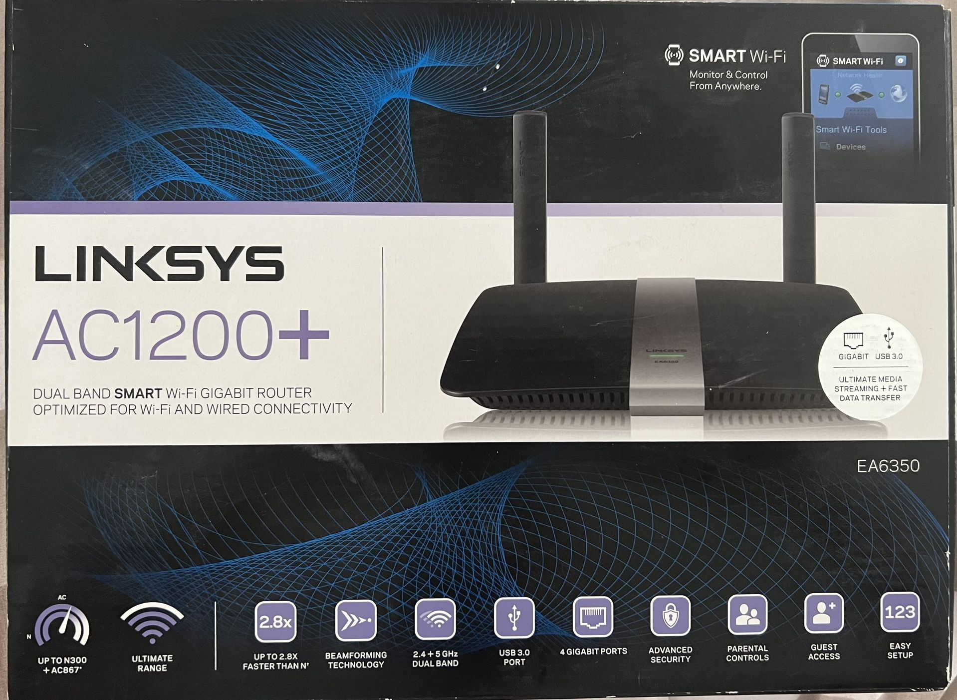 Linksys AC1200+ Dual Band Gigabyte Router