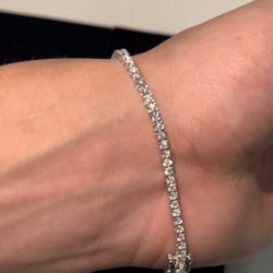 Men’s Iced Out Tennis Bracelet/ Passes Diamond Test
