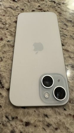 iPhone 15 blue  (locked , For Parts)