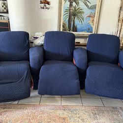 3 Recliners 