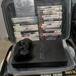 Ps2  Counsel With 20 PS3 Games ,,14  Xbox 360 Games & A Ps Controller 