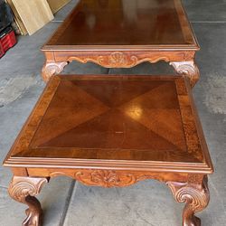 Solid Wood Coffee Table Set