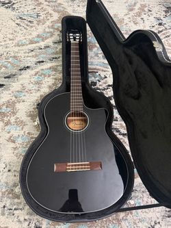 Fender CN-140SCE Nylon-string Acoustic-electric Guitar - Black