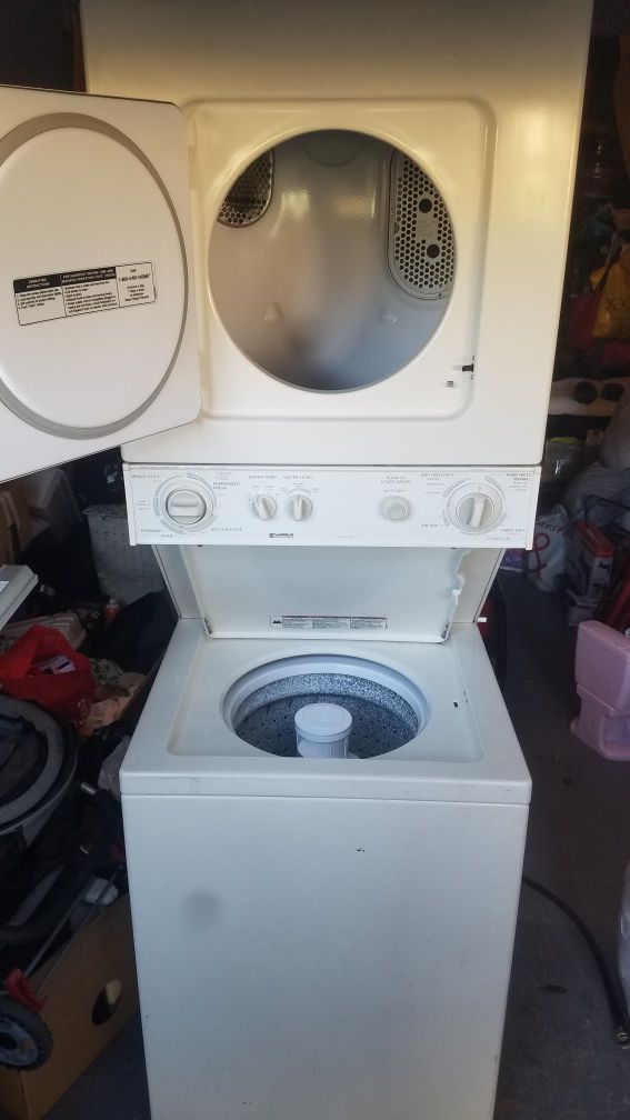 Kenmore washer and dryer combo clean