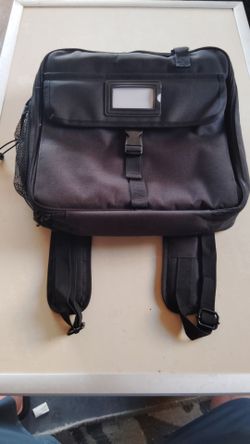 D-ring zippered binder & laptop backpack  new 3 in