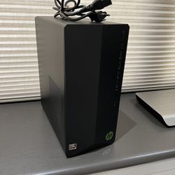 HP Pavilion Black Gaming Desktop Computer TG01-2170m CTO PC 3060 256GB SSD 8GB RAM AMD Ryzen3