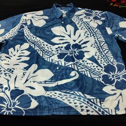 Men's big size flower shirt