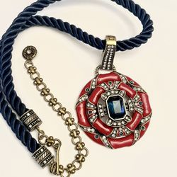 Vintage Heidi Daus Crystal Rope Necklace 17.5”-21.5”