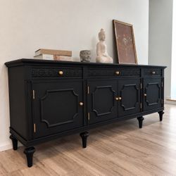 Gorgeous Restored Credenza / Buffet 81”L x 17.5”W x 31”H