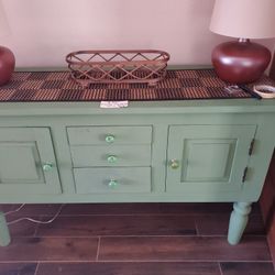 Entryway Or Hall Cabinet Painted Wood 