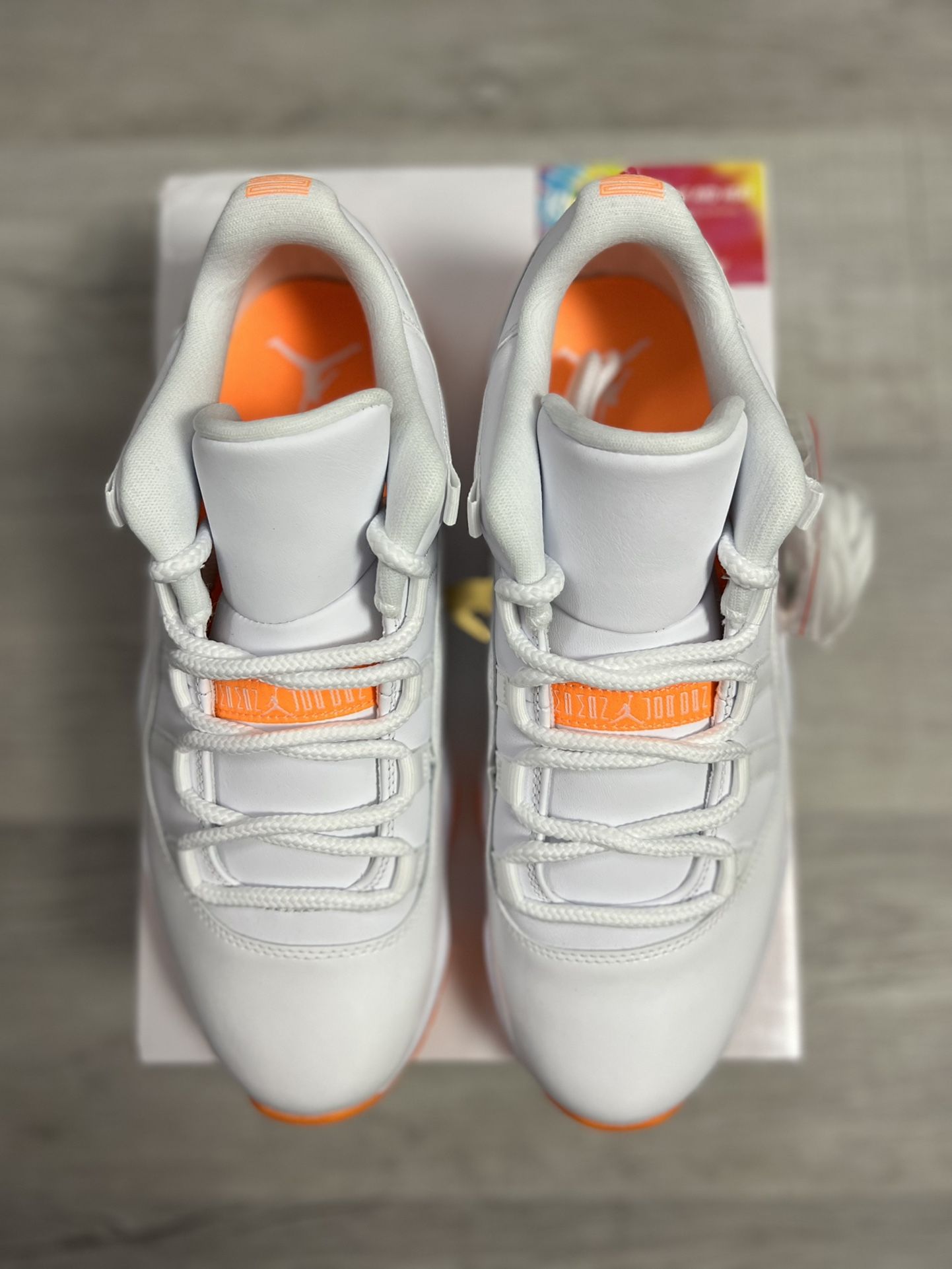 NEW* Nike Air Jordan 11 “White Orange” Size Men