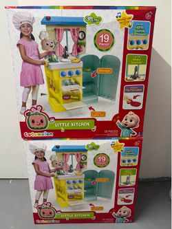 Cocomelon Little Kitchen 3 FT tall, 19 piece set