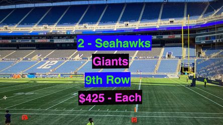 Seahawks Giants Tickets