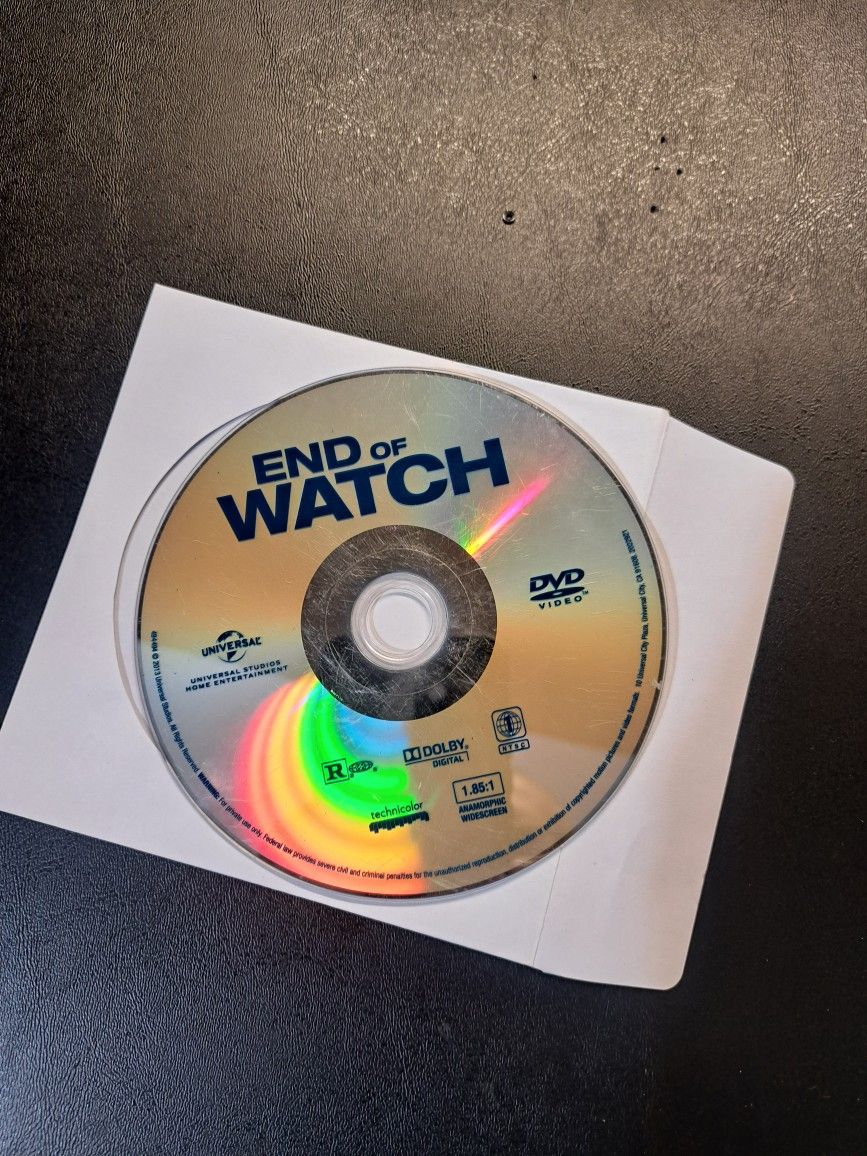 End Of Watch Dvd.