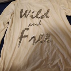 White WILD& FREE Long Sleeved SHIRT
