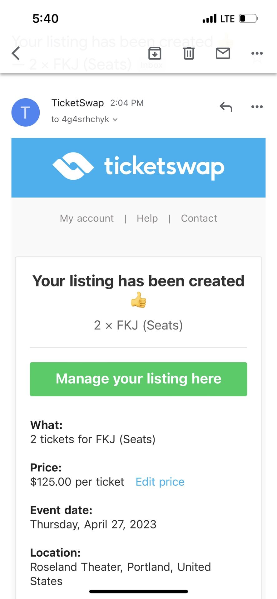 2 FKJ Tickets