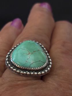 Turquoise & Silver Ring