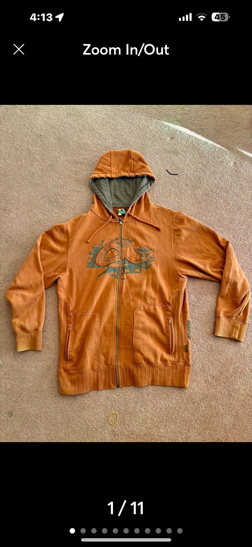 Adio Skateboarding Sweatshirt Hoodies Jacket-M