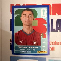 Blue Cr7 Cristiano Ronaldo Panini World Cup Stickers