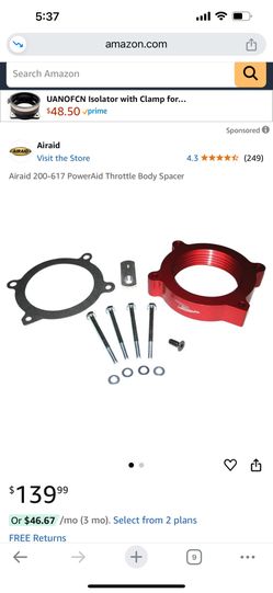 07-13 Throttle Body Spacer
