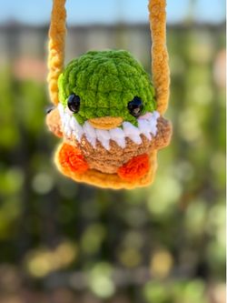 Crochet Mallard Duck 🦆 on a Swing plushie