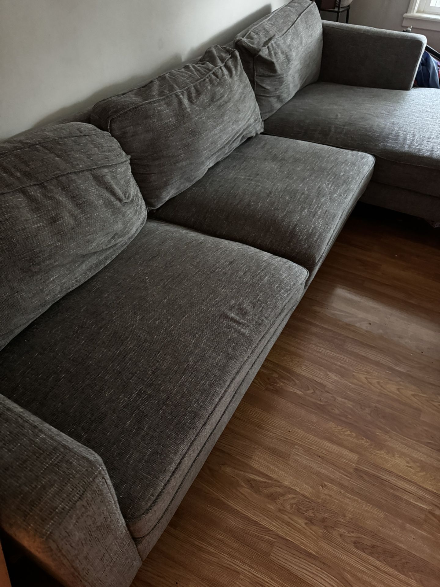 Modern Living Spaces Grey Sectional 