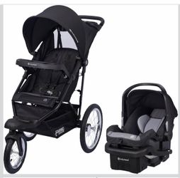 Baby Trend Journey Jogger Travel System with EZ-Lift Infant Car Seat, Stellar Black