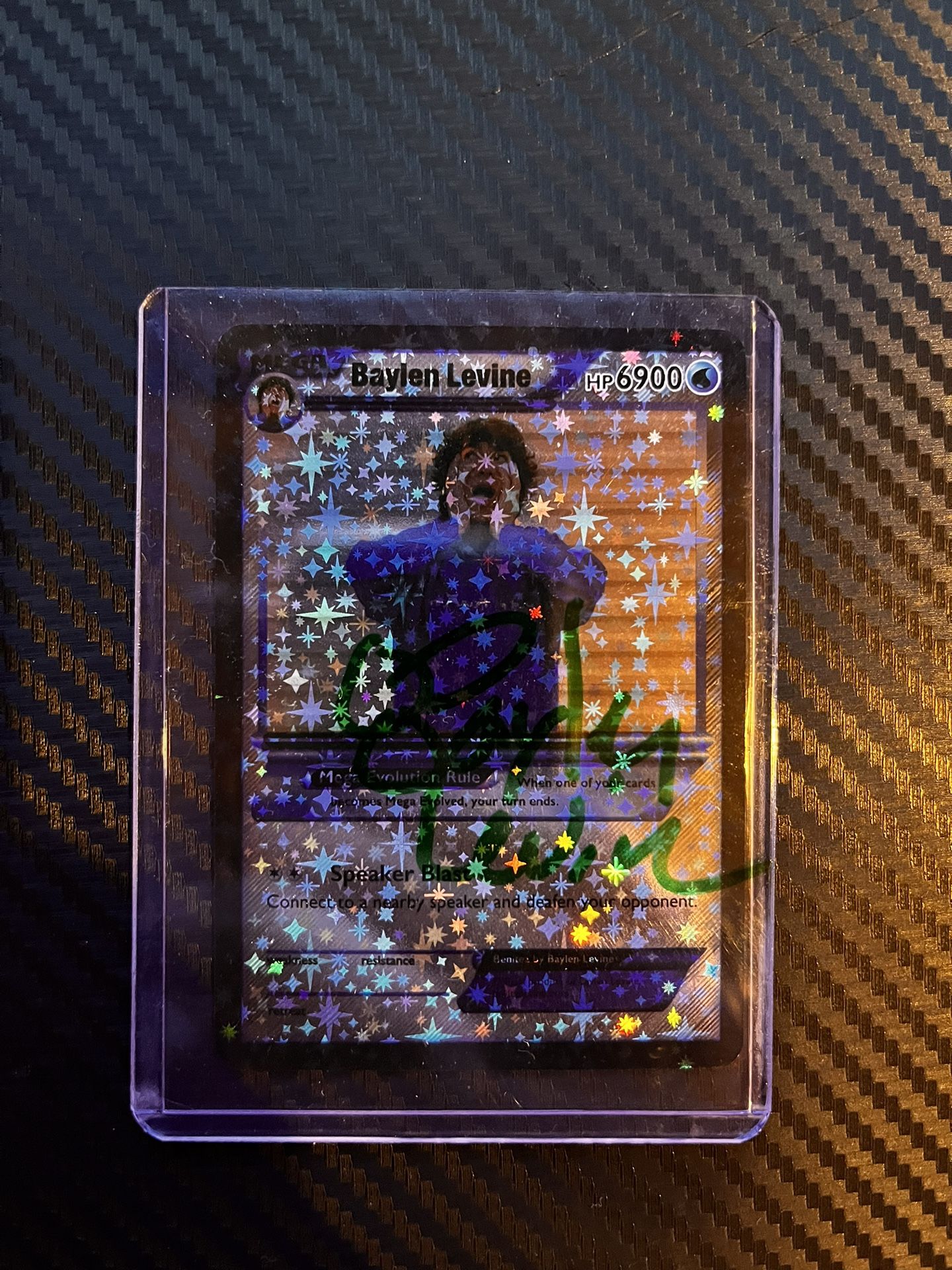 Signed Baylen Levine Card