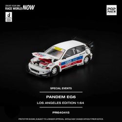Pop Race 1:64 Pandem Honda Civic EG6 Los Angeles Edition PR640415