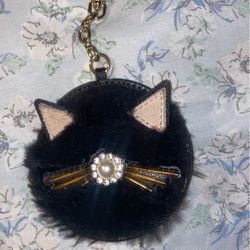 Kate Spade Cat Keychain 