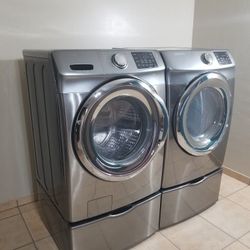 .Stainless steell Samsung Washer And Electric Dryer Free Deliver And Install 6 Month warranty 