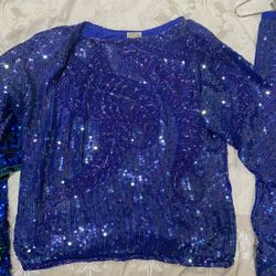 Beautiful Sequence Shirt & Skit And Jacket